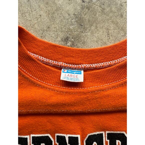 Vintage 70s/80s Champion Blue Bar Ferncreek 82 Orange Tee Size Medium - Picture 3 of 8